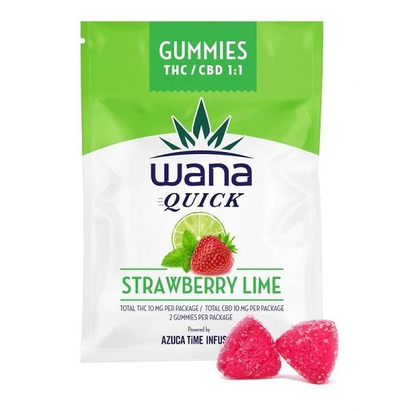 edibles-solids-sk-wana-quick-strawberry-lime-1-1-thc-cbd-gummies Wana Quick Strawberry Lime