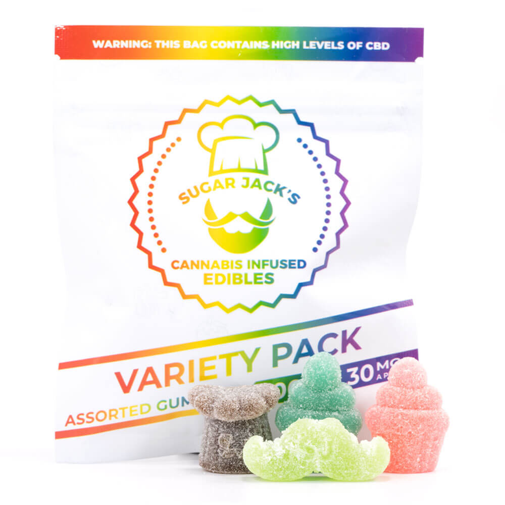 SugarJacks-300MG-CBD-Assorted-Gummies-Variety-Pack 300mg CBD Variety Pack Gummies
