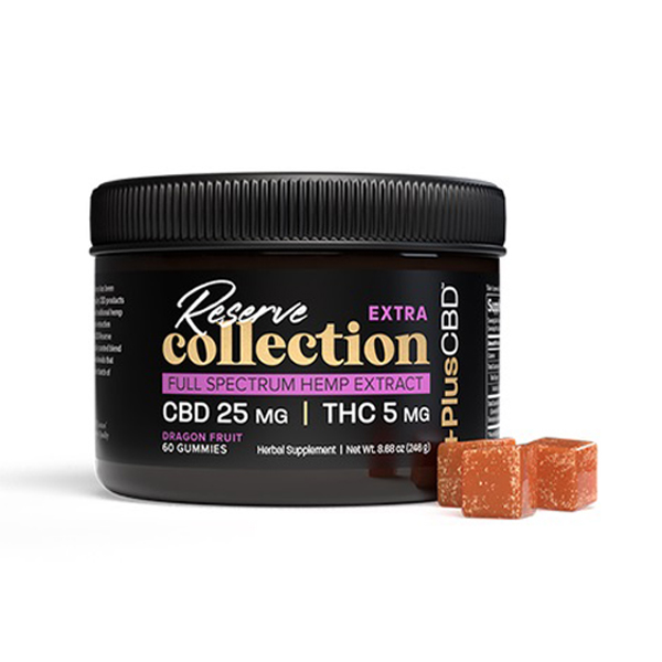 reserve-extra- Reserve EXTRA CBD Gummies - 25mg CBD, 5mg THC 60ct